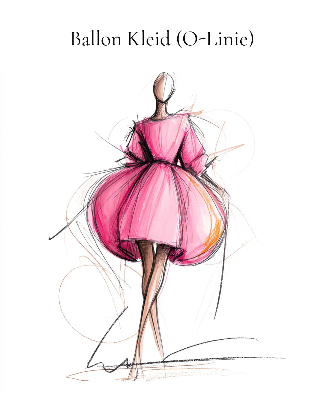 Definition: Was ist ein Ballon Kleid (O-Linie)?