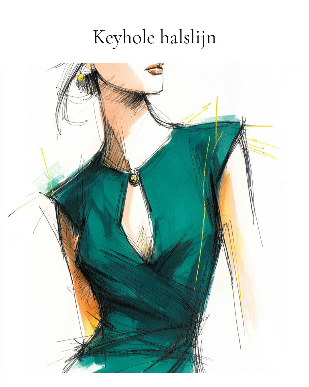 Definitie: Wat is een Keyhole halslijn?