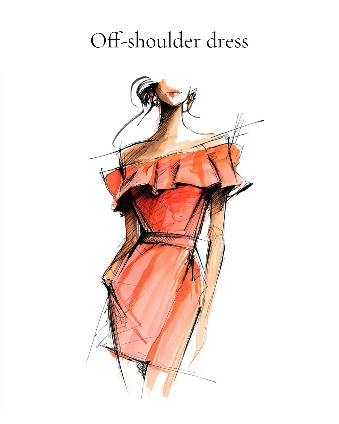 Definition: What is an Off-shoulder dress?