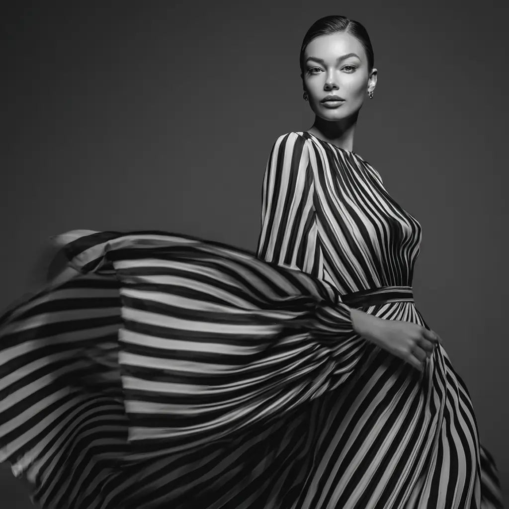 Schwarz-Weisse Kleider Ana Alcazar