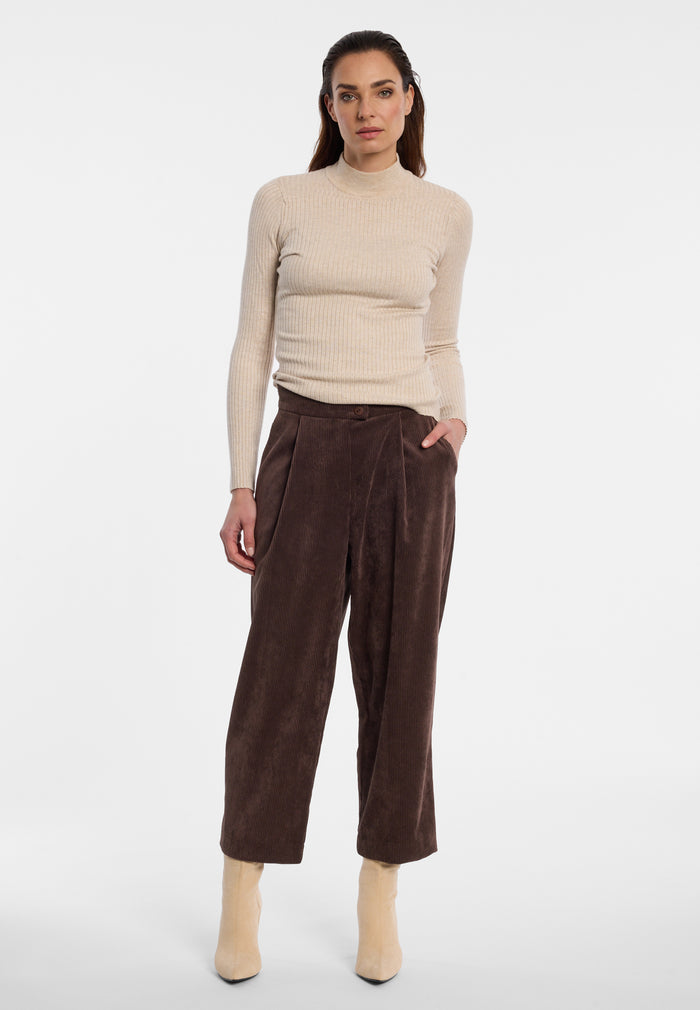 Ana Alcazar Corduroy Barrelbroek Enlimea aus Cord