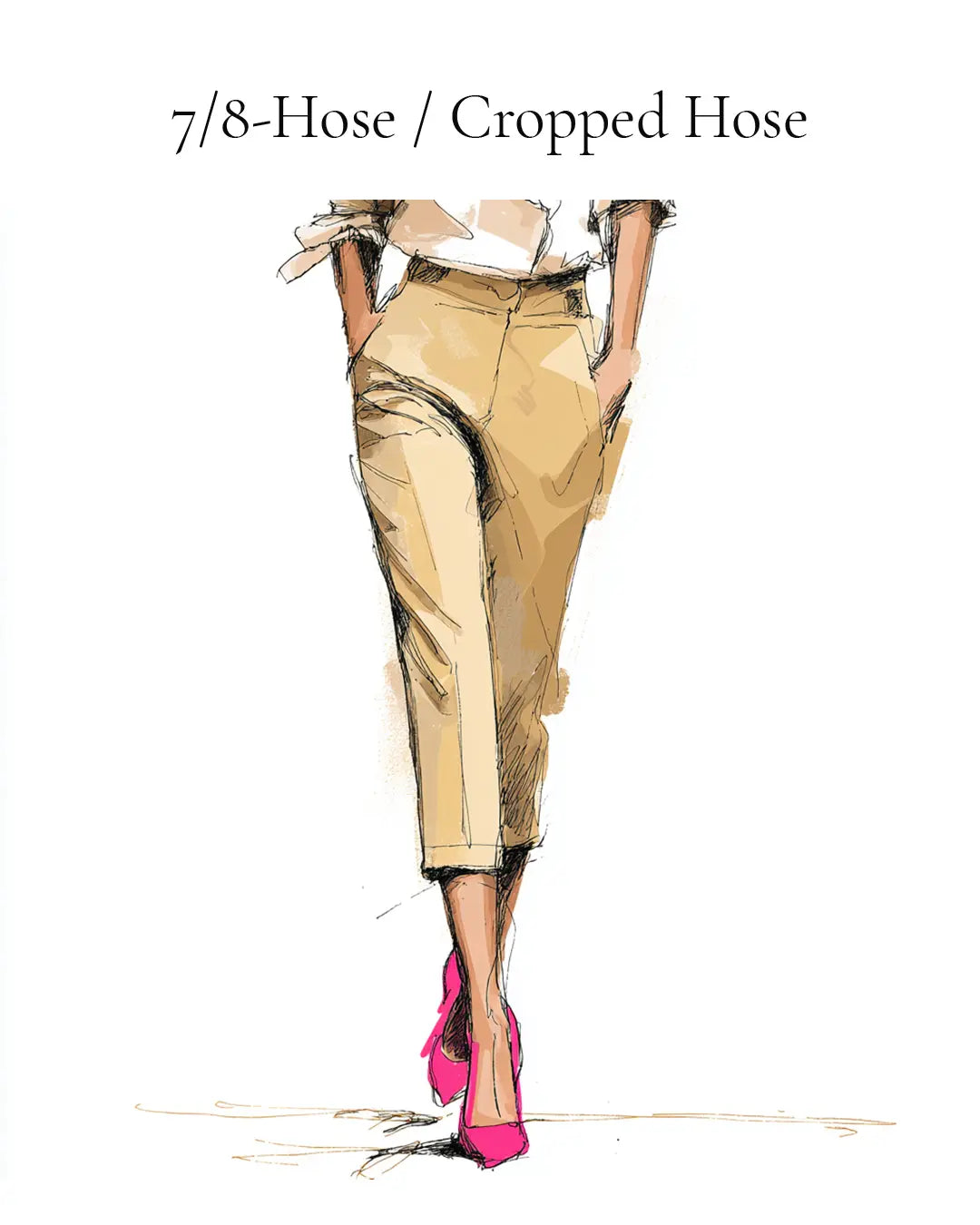 Definition: Was ist eine 7/8 Hose oder Cropped Hose?