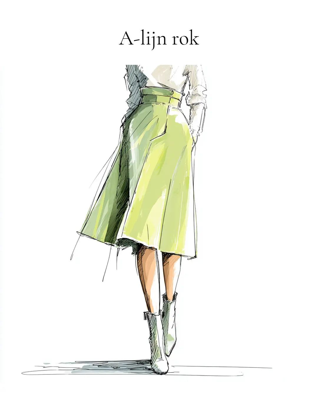 Definitie: Wat is een A-lijn rok?