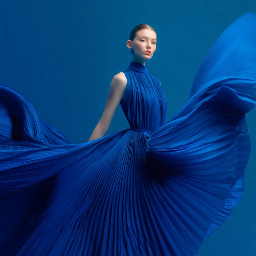 Blaue Kleider Ana Alcazar