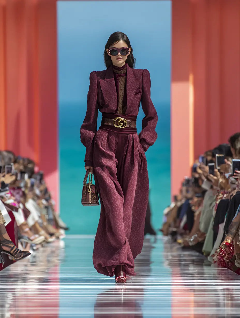 Farbtrends 2025 in Burgundy Rot für den Herbst/Winter