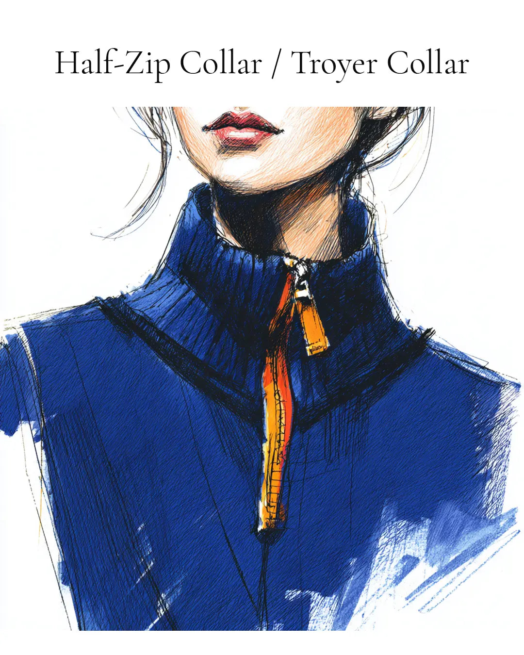 Definition: What is a Half-Zip Collar / Troyer Collar?