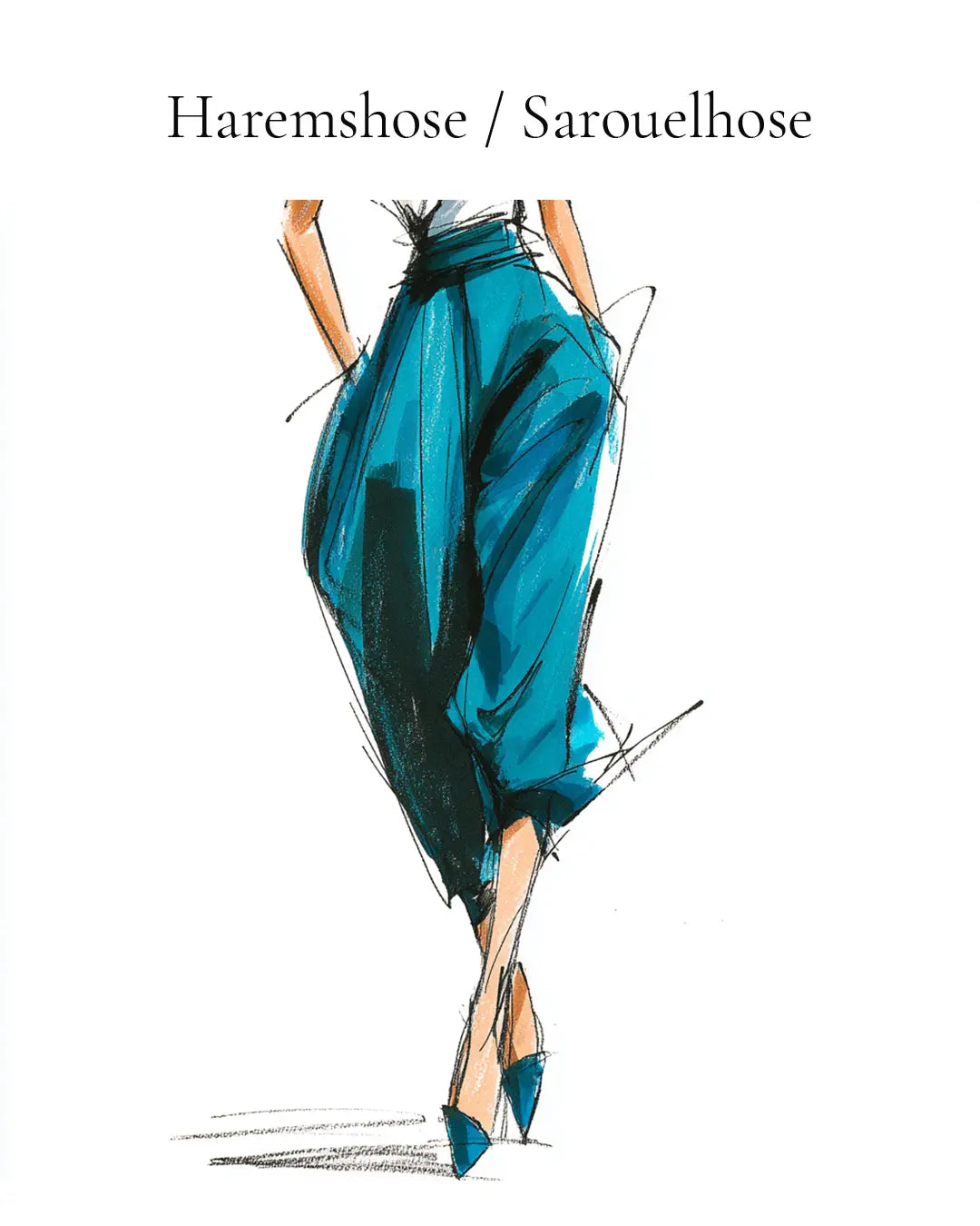 Definition: Was ist eine Haremshose oder Sarouelhose?