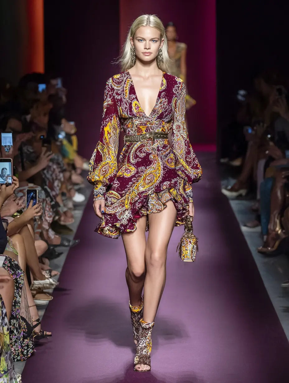 Materialtrends - Kleider aus Viskose mit Prints