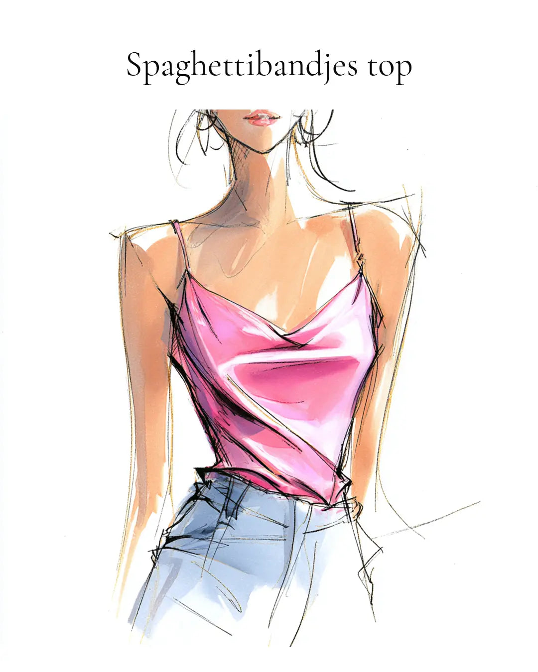 Definitie: Wat is een Spaghettibandjes top?