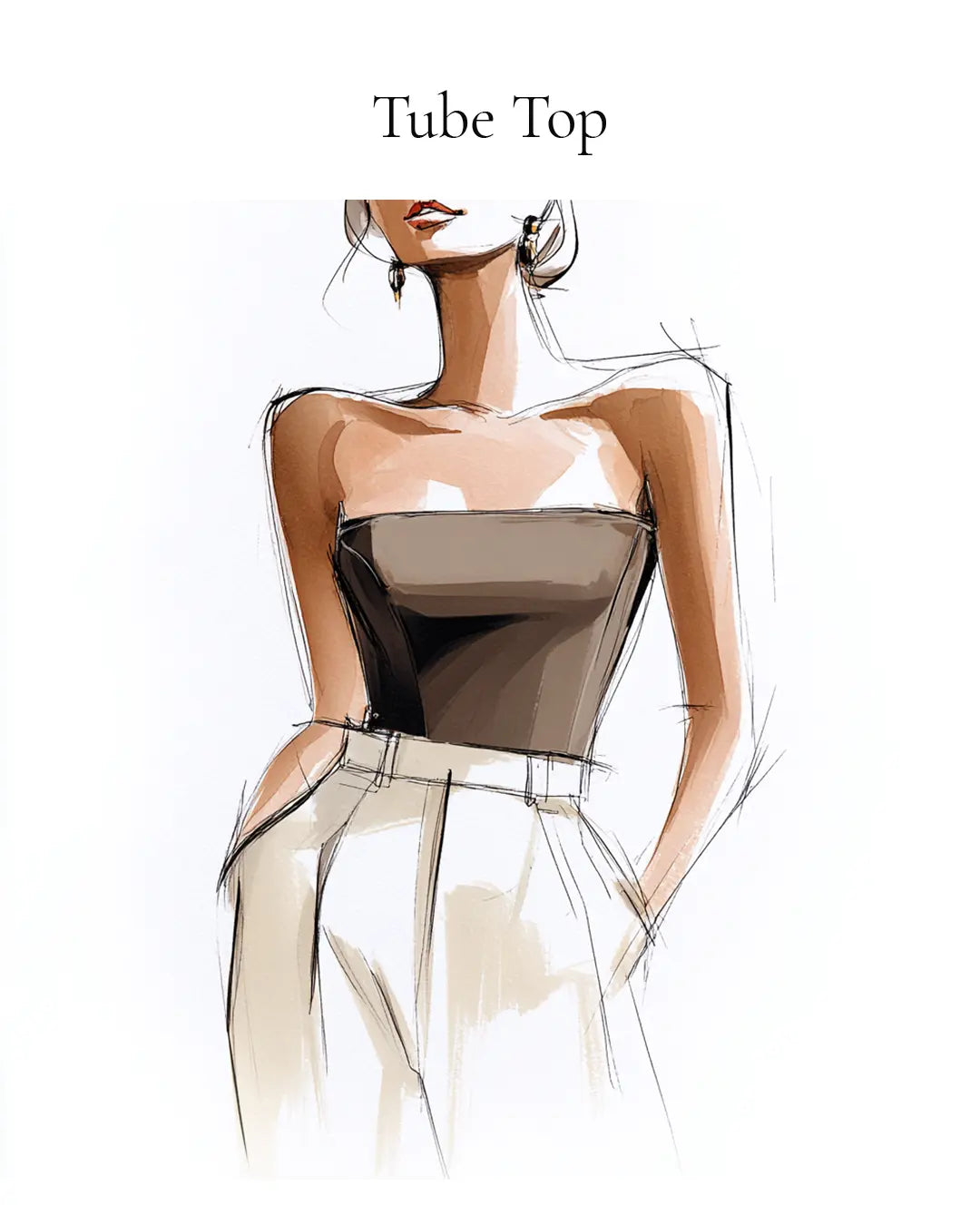 Tube Top Different Types Top Styles & Shirt Types » Overview with Pictures & Style Guide