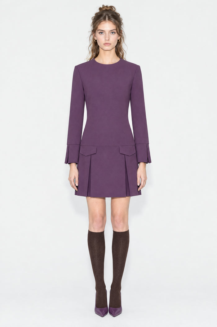 Ana Alcazar Kleid mit Faltenrock Edrianne in Mauve