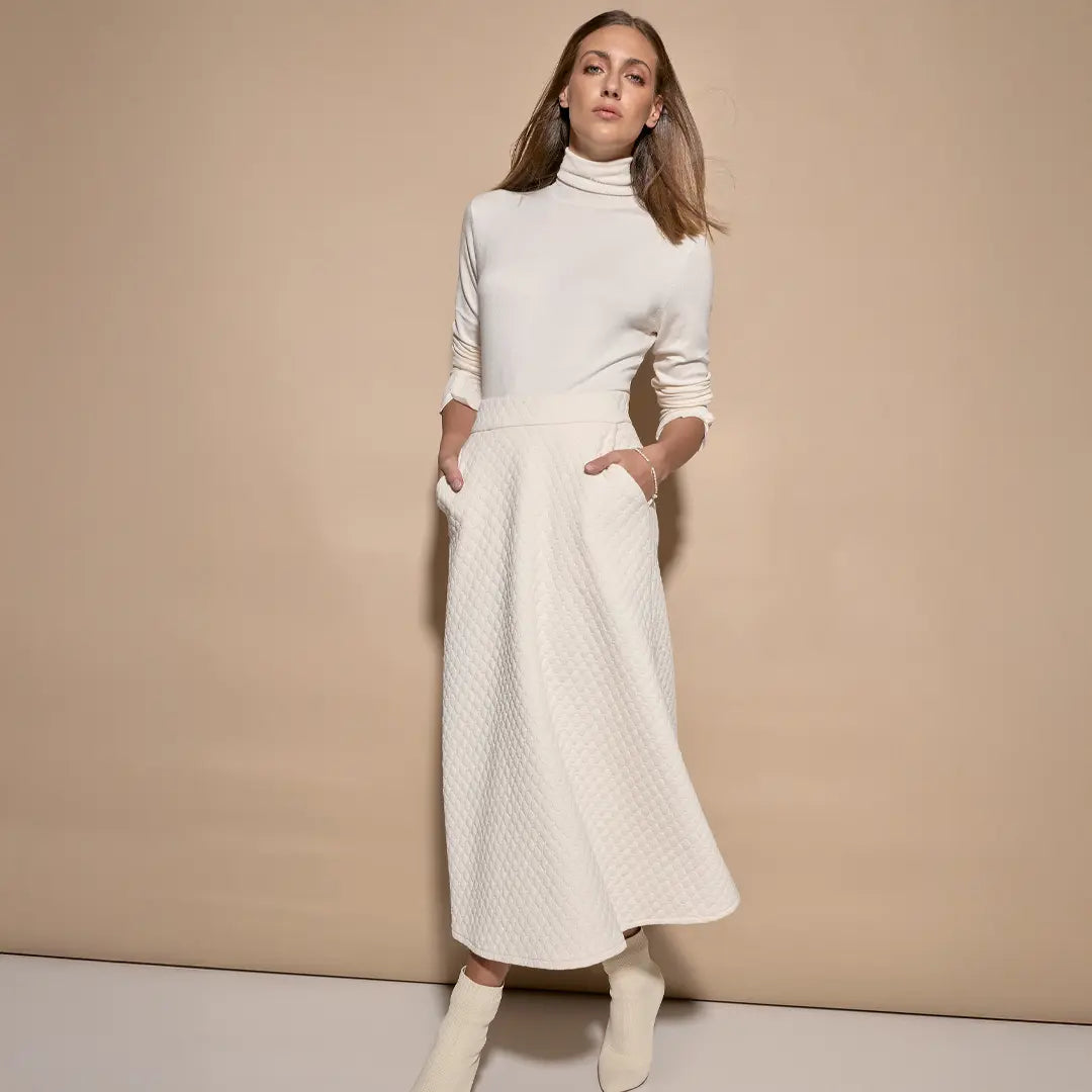 Layering Look - Rock mit Pullover