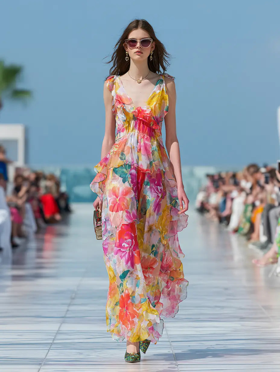 Modestoffe Materialtrend 2026 - Mesh & Netz Kleider